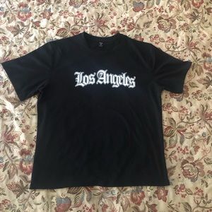 ALL BLACK LOS ANGELES TEE SHIRT, Medium Men